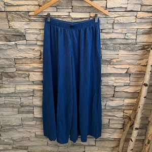 Lunya Linen Knit Wide Leg Pant Sail Cerulean Blue Small Sold Out
